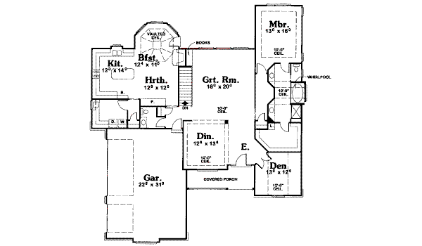 main floor house blueprint