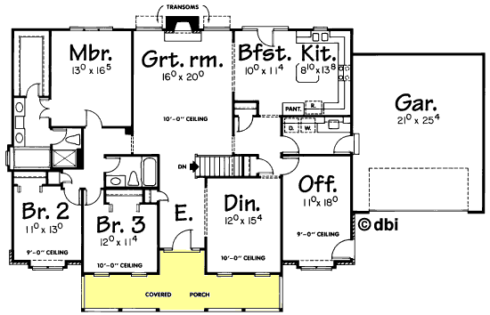 main floor house blueprint