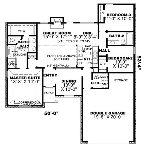 main floor house blueprint