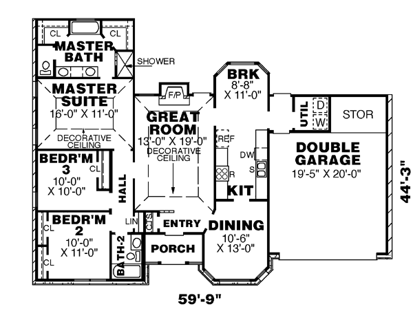 main floor house blueprint