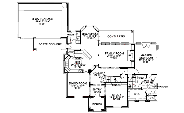 main floor house blueprint