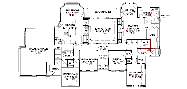 main floor house blueprint