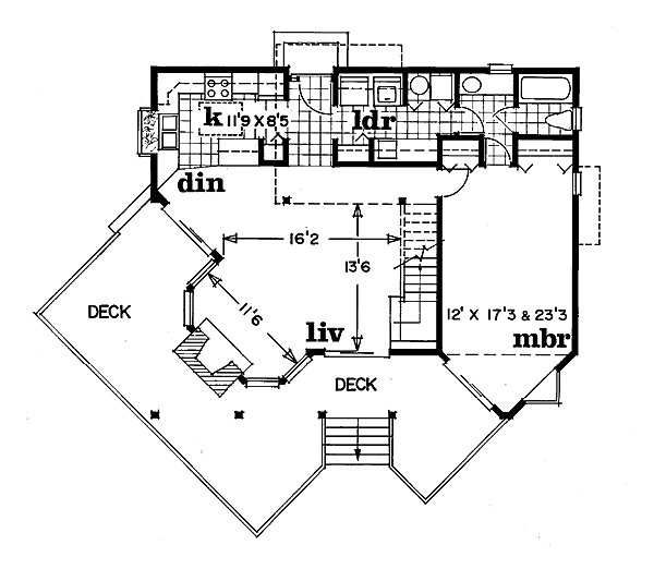 main floor house blueprint