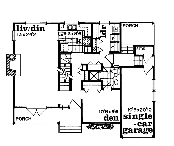 main floor house blueprint