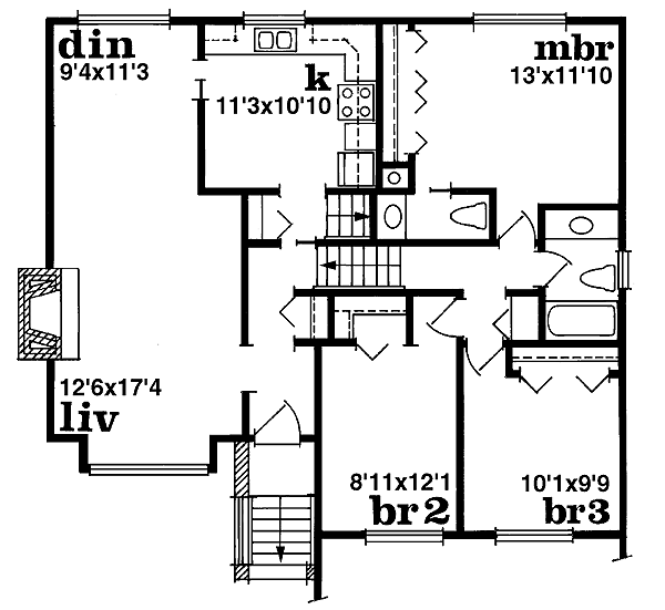 main floor house blueprint