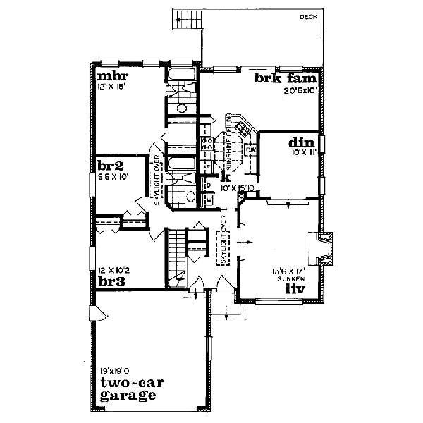main floor house blueprint