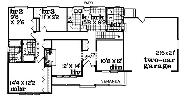 main floor house blueprint