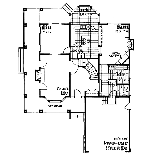 main floor house blueprint