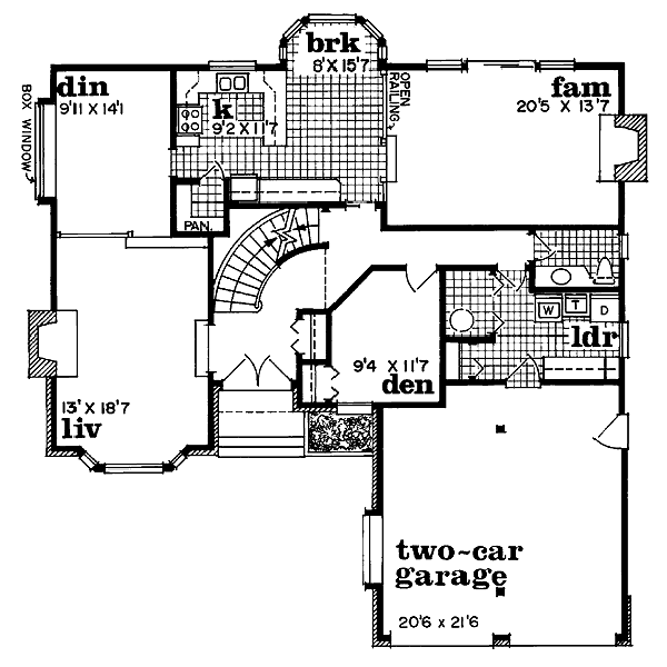 main floor house blueprint