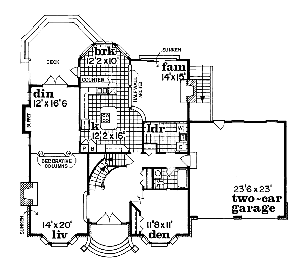 main floor house blueprint