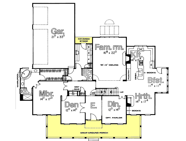 main floor house blueprint