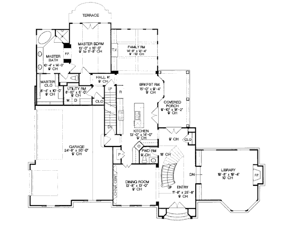 main floor house blueprint