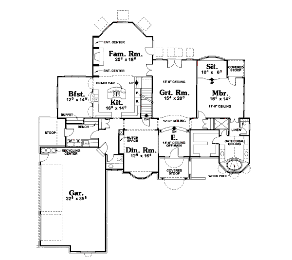 main floor house blueprint