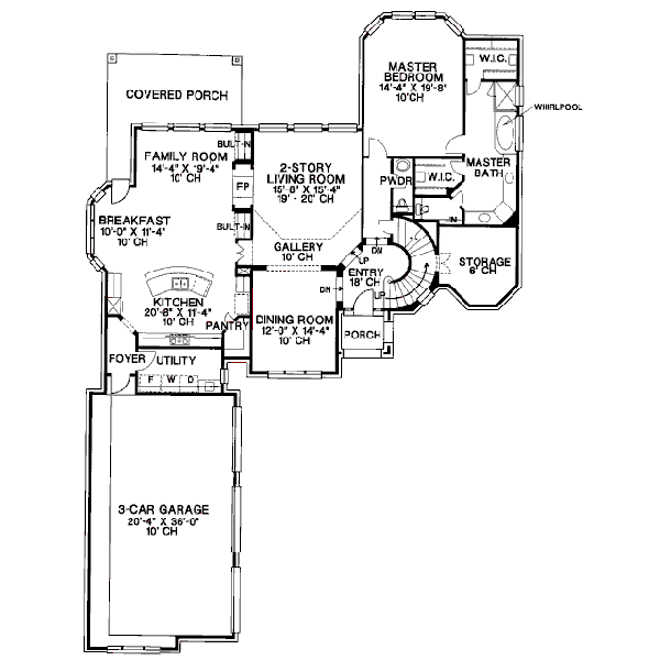 main floor house blueprint