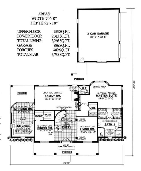 main floor house blueprint