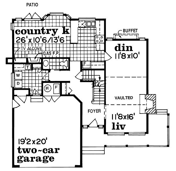 main floor house blueprint