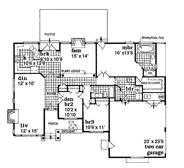 main floor house blueprint