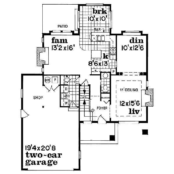 main floor house blueprint