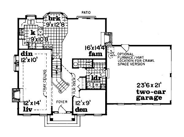 main floor house blueprint