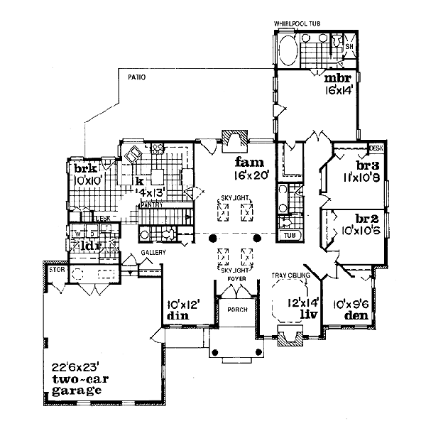 main floor house blueprint