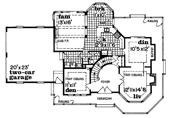 main floor house blueprint