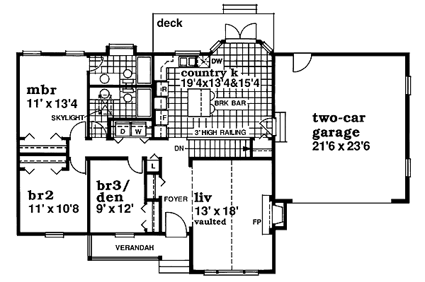 main floor house blueprint