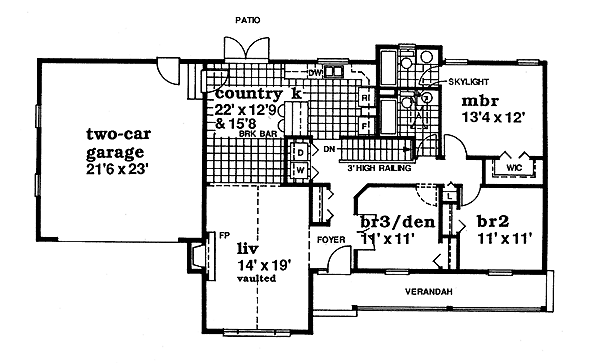 main floor house blueprint