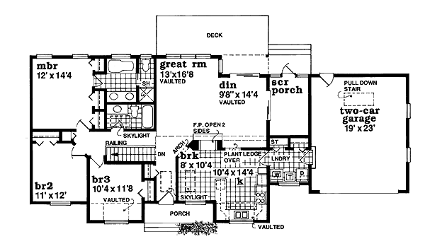 main floor house blueprint