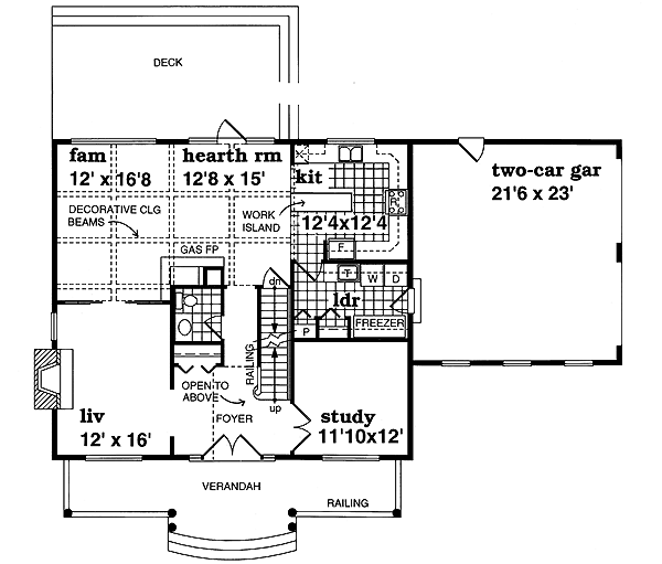 main floor house blueprint