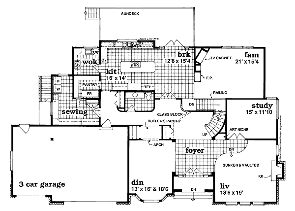 main floor house blueprint