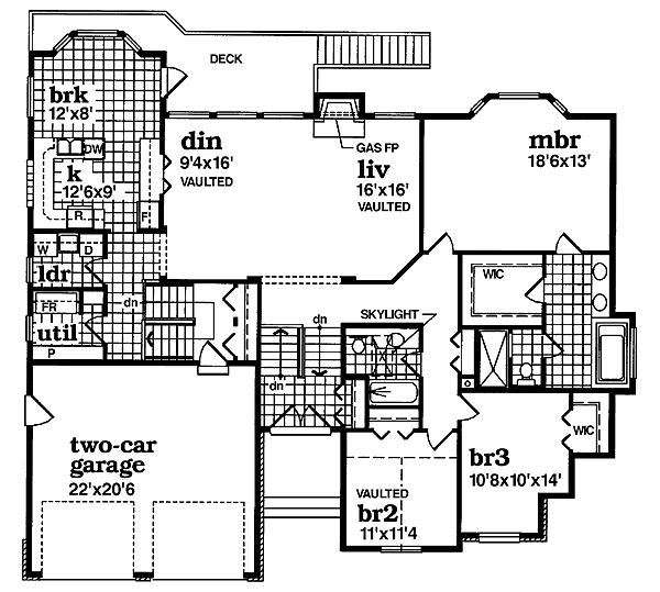 main floor house blueprint
