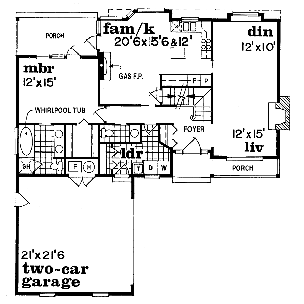 main floor house blueprint