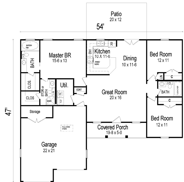 main floor house blueprint