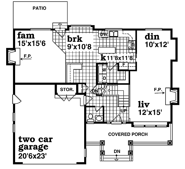 main floor house blueprint