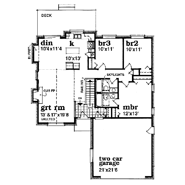 main floor house blueprint
