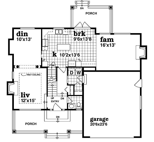 main floor house blueprint