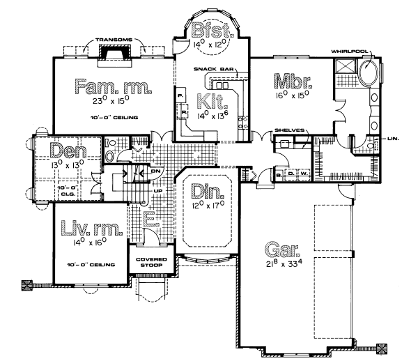 main floor house blueprint