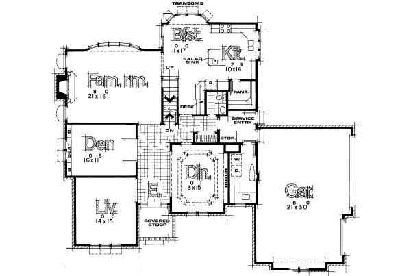 main floor house blueprint