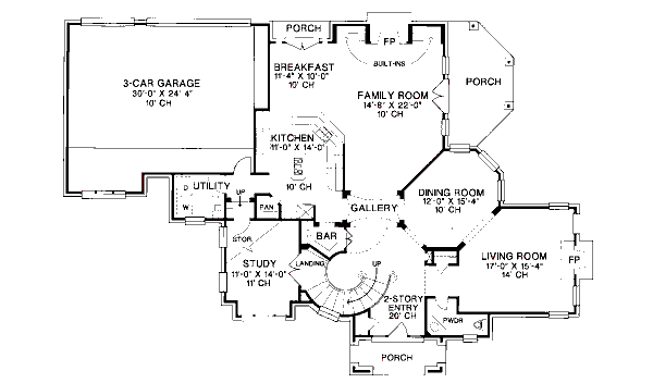 main floor house blueprint