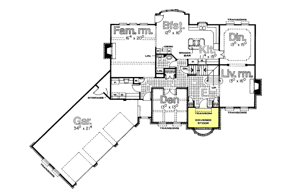 main floor house blueprint