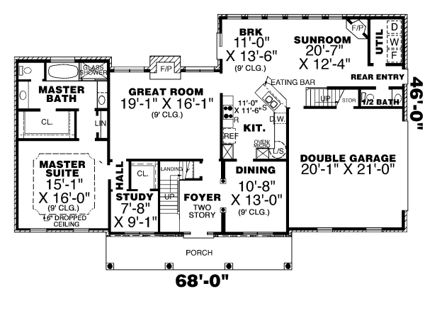 main floor house blueprint