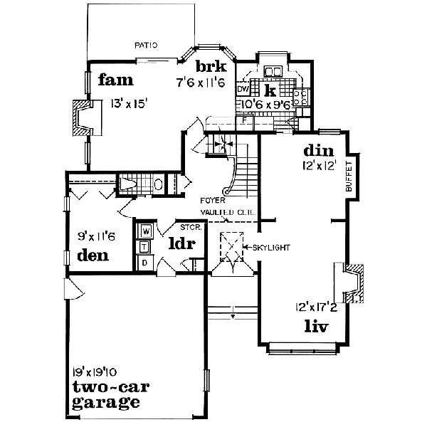 main floor house blueprint