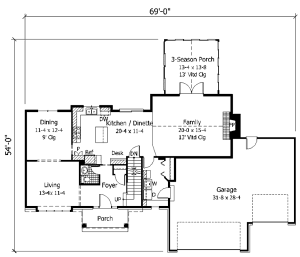 main floor house blueprint