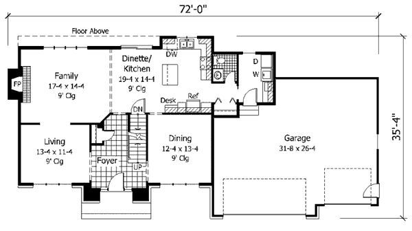 main floor house blueprint