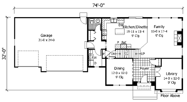 main floor house blueprint
