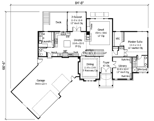 main floor house blueprint