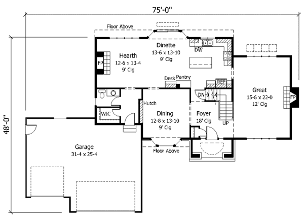 main floor house blueprint