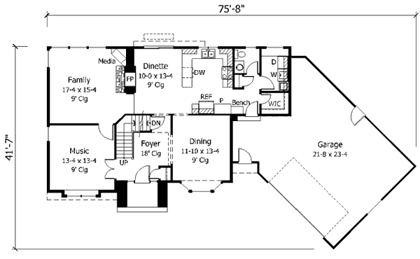 main floor house blueprint
