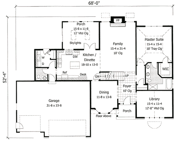 main floor house blueprint