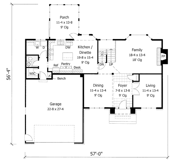 main floor house blueprint